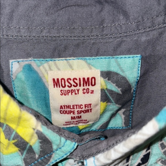 Mossimo Tropical Palm Tree Men's Shirt - Picture 4 of 5